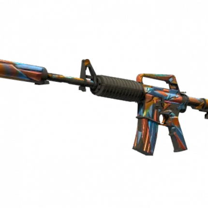 M4A1-S | Leaded Glass (Well-Worn)