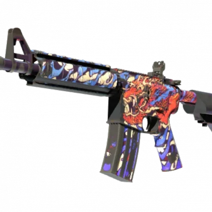 M4A4 | 龍王 (Dragon King) (Well-Worn)