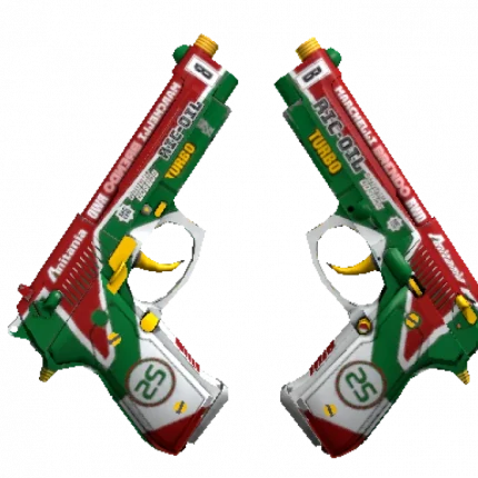 Souvenir Dual Berettas | Twin Turbo (Well-Worn)