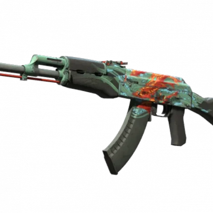 StatTrak™ AK-47 | Aquamarine Revenge (Well-Worn)