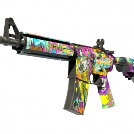 StatTrak™ M4A4 | In Living Color (Well-Worn)