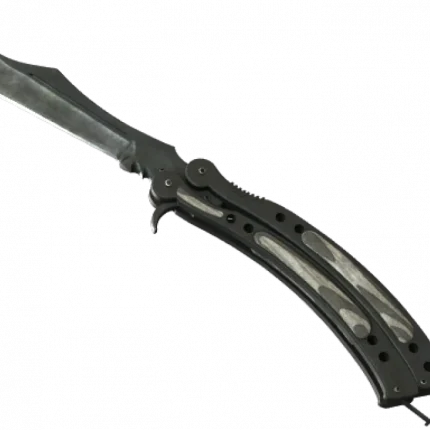 ★ Butterfly Knife | Black Laminate (Battle-Scarred)