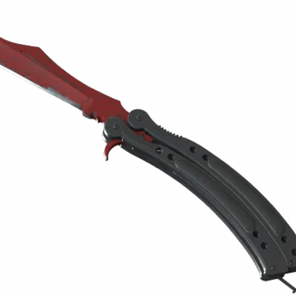 ★ Butterfly Knife | Crimson Web (Well-Worn)
