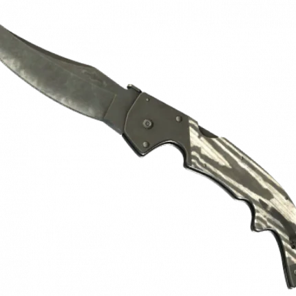 ★ Falchion Knife | Black Laminate (Battle-Scarred)