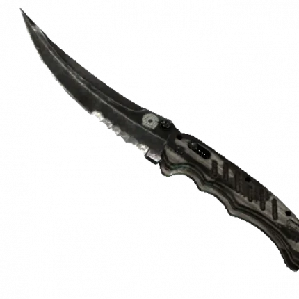 ★ Flip Knife | Black Laminate (Battle-Scarred)