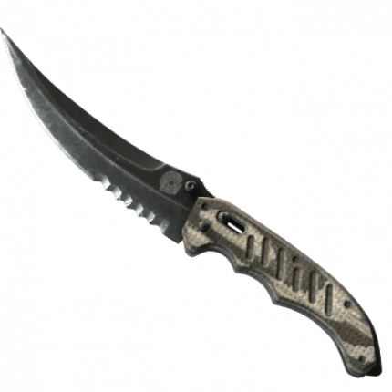 ★ Flip Knife | Black Laminate (Minimal Wear)