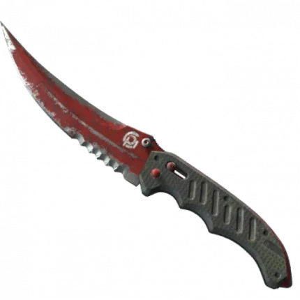 ★ Flip Knife | Crimson Web (Battle-Scarred)