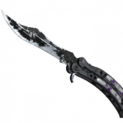 ★ StatTrak™ Butterfly Knife | Ultraviolet (Battle-Scarred)