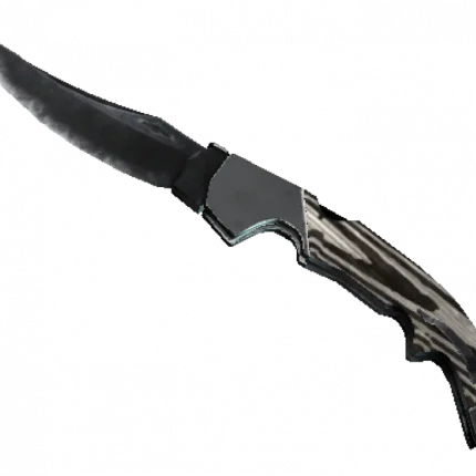 ★ StatTrak™ Falchion Knife | Black Laminate (Minimal Wear)