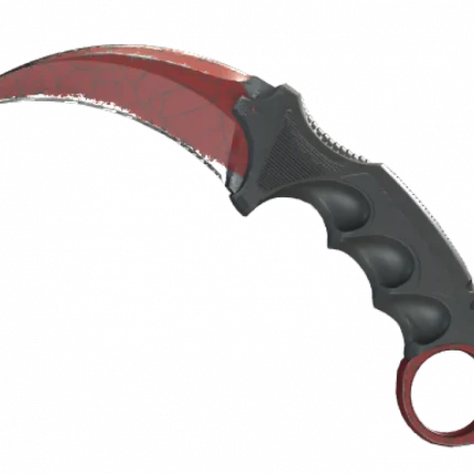 ★ StatTrak™ Karambit | Crimson Web (Well-Worn)