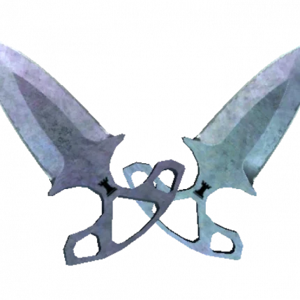 ★ StatTrak™ Shadow Daggers | Blue Steel (Well-Worn)