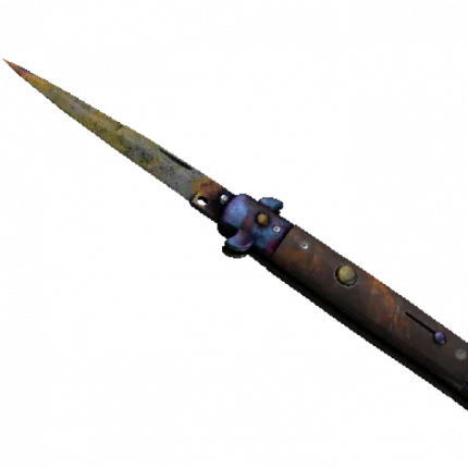 ★ Stiletto Knife | Case Hardened (Battle-Scarred)