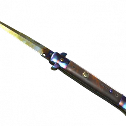 ★ Stiletto Knife | Case Hardened (Well-Worn)