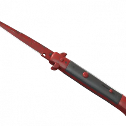 ★ Stiletto Knife | Crimson Web (Well-Worn)