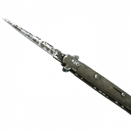 ★ Stiletto Knife | Safari Mesh (Battle-Scarred)