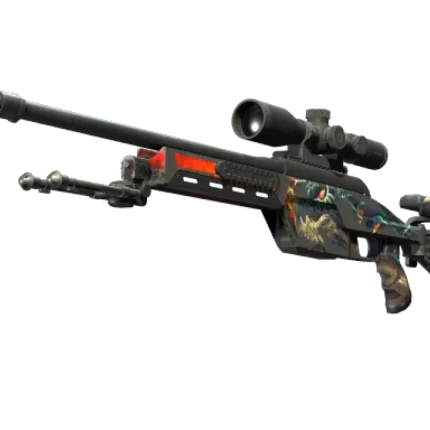 StatTrak™ SSG 08 | Dragonfire (Battle-Scarred)