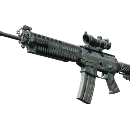 SG 553 | Wave Spray (Battle-Scarred)