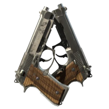 StatTrak™ Dual Berettas | Black Limba (Battle-Scarred)