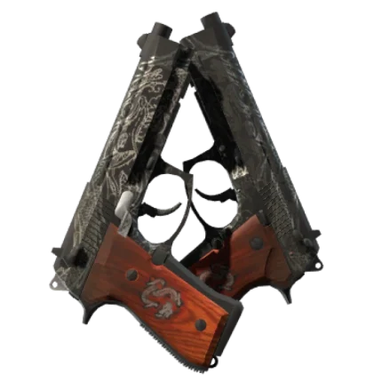 StatTrak™ Dual Berettas | Dualing Dragons (Factory New)