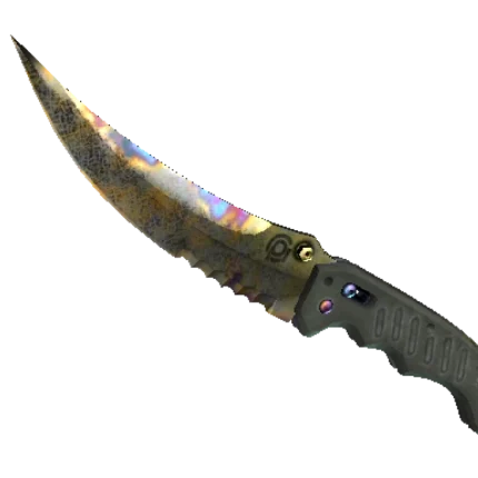 ★ StatTrak™ Flip Knife | Case Hardened (Well-Worn)
