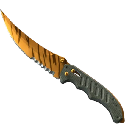 ★ StatTrak™ Flip Knife | Tiger Tooth (Factory New)